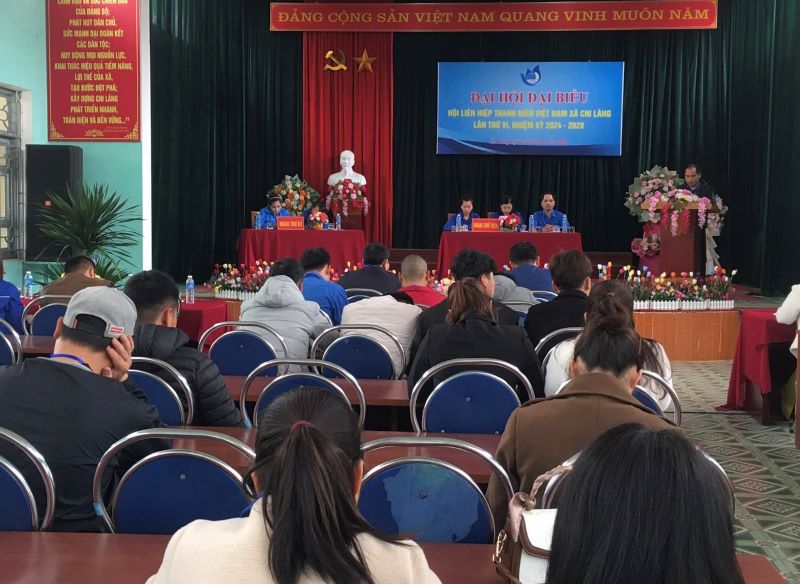 đại hội Hội LHTN xã Chi Lăng nhiệm kỳ 2024 - 2029